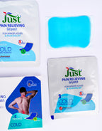 Cold Pain Relieving Cooling Gel Patch For Minor Aches & Pain Relief - 4 Patches