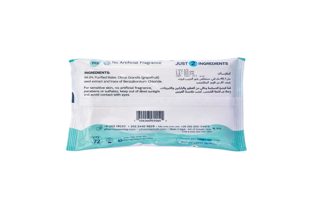 Water Wipes 72 pcs
