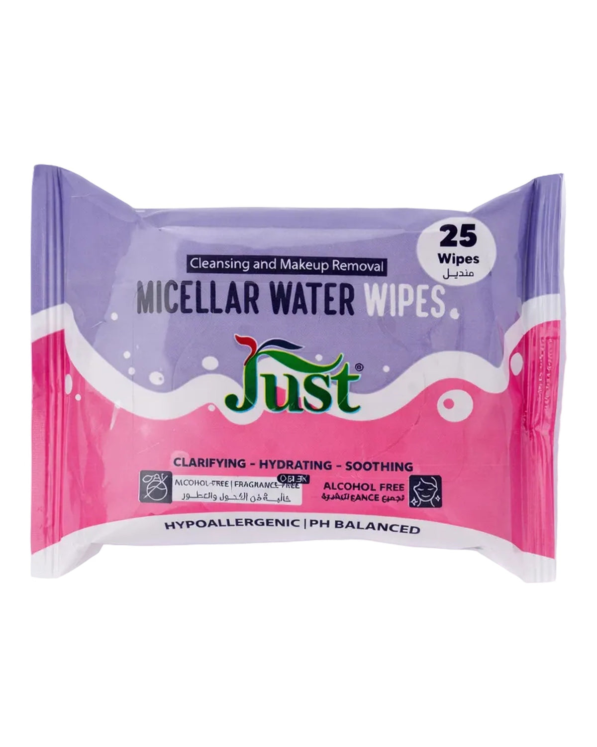 Just Micellar Water Wipes 25 pcs
